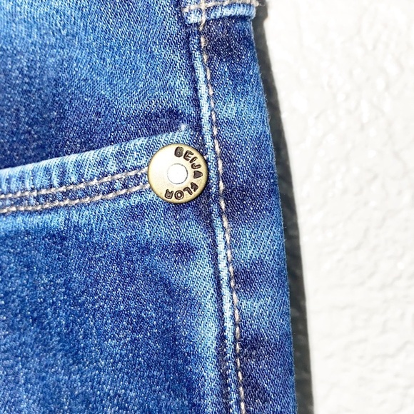 Beija Flor Dark Wash Raw Hem High Rise Jeans - Picture 6 of 10